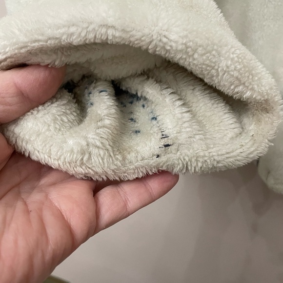 Denali Fleece Jacket Full Zip Cabin Shacket Large Reversible Vintage - Picture 7 of 9